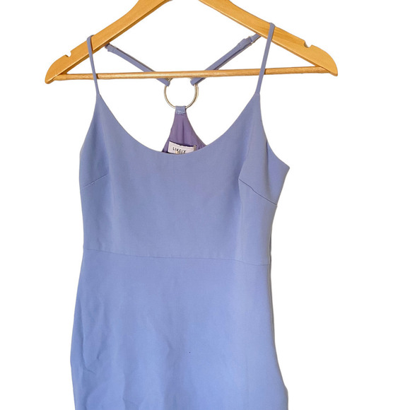 LIKELY Sammy Dress Side Slit Racerback Periwinkle Size 2 - Picture 5 of 11